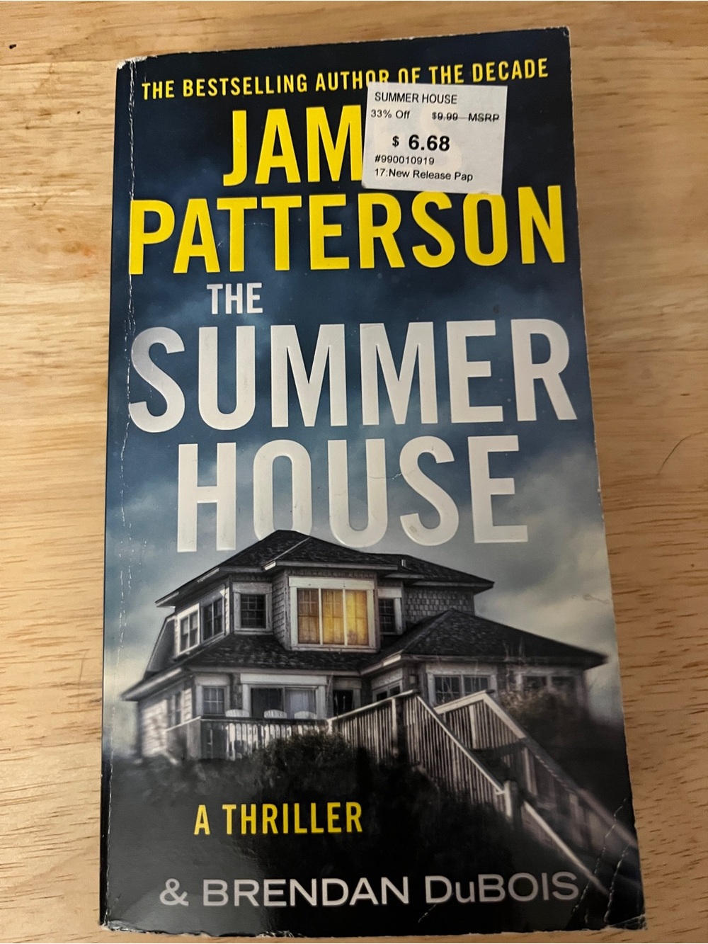 James Patterson "The Summer House" Paperback Thriller - Blue